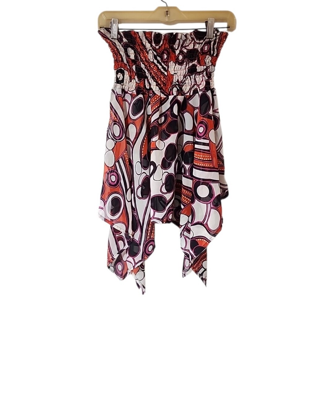 Whats Hot Y2k Handker Chief Tube Dress. Size Large - Picture 3 of 8